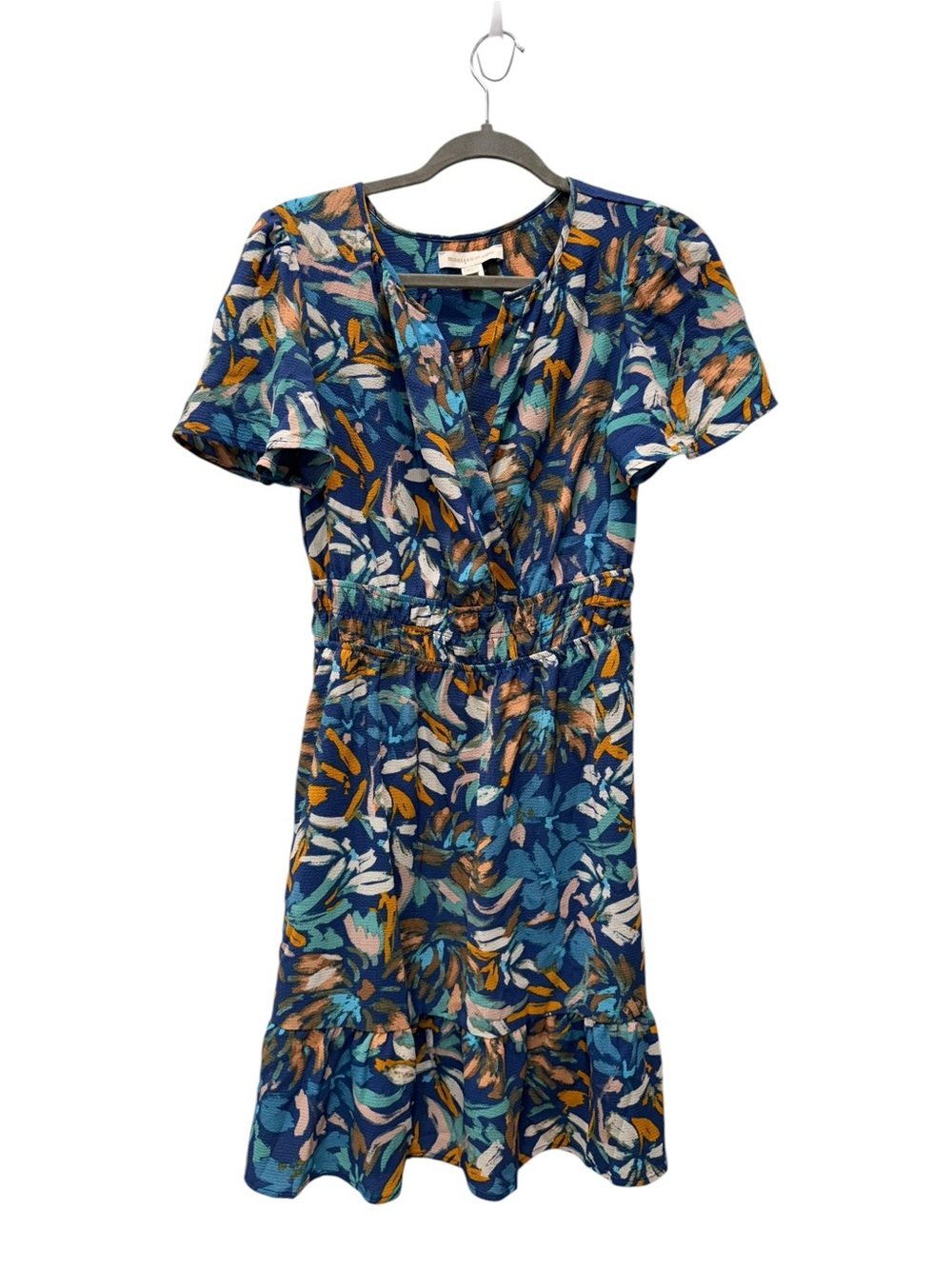 Monteau Floral Short Sleeve Dress. Size Medium - Picture 2 of 7
